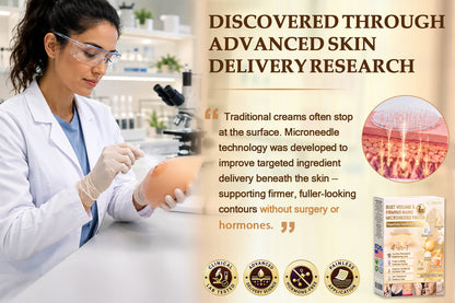 HISKIN® Bust Volume, Lift & Firming Nano Microneedle Patch Volufiline + Exosome + Copper Peptide Formula Powered by Cellular Renewal Technology (Copy)