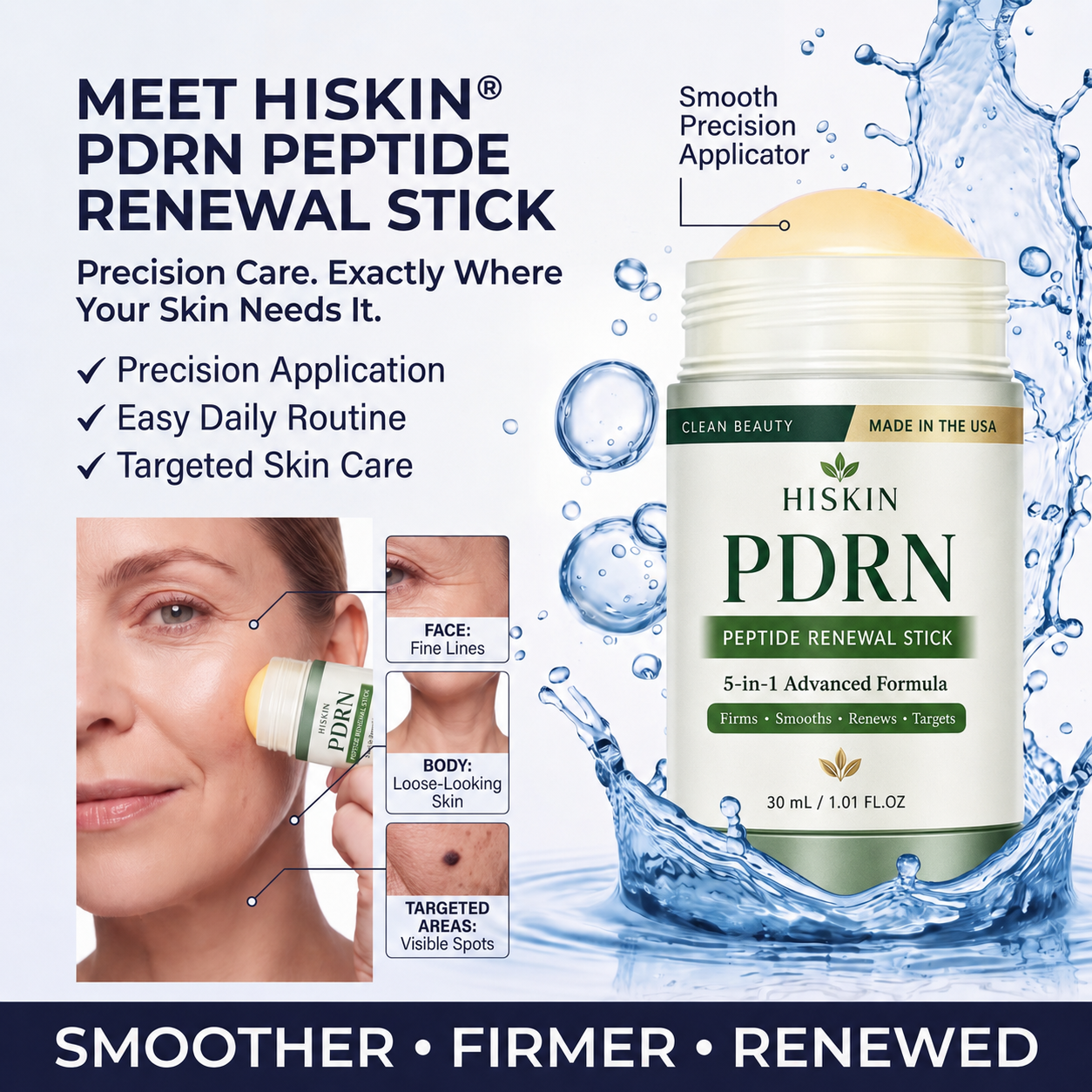 𝑯𝑰𝑺𝑲𝑰𝑵® PDRN Anti‑Aging & Targeted Spot Care(👨‍⚕️Helps Smooth Wrinkles, Support Firmer‑Looking Skin, and Improve The Appearance Of Visible Spots in 7 days🕑)